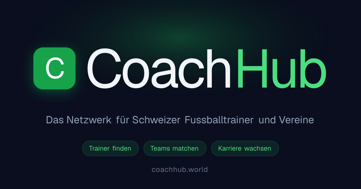 CoachHub – Das Netzwerk für Fussballtrainer